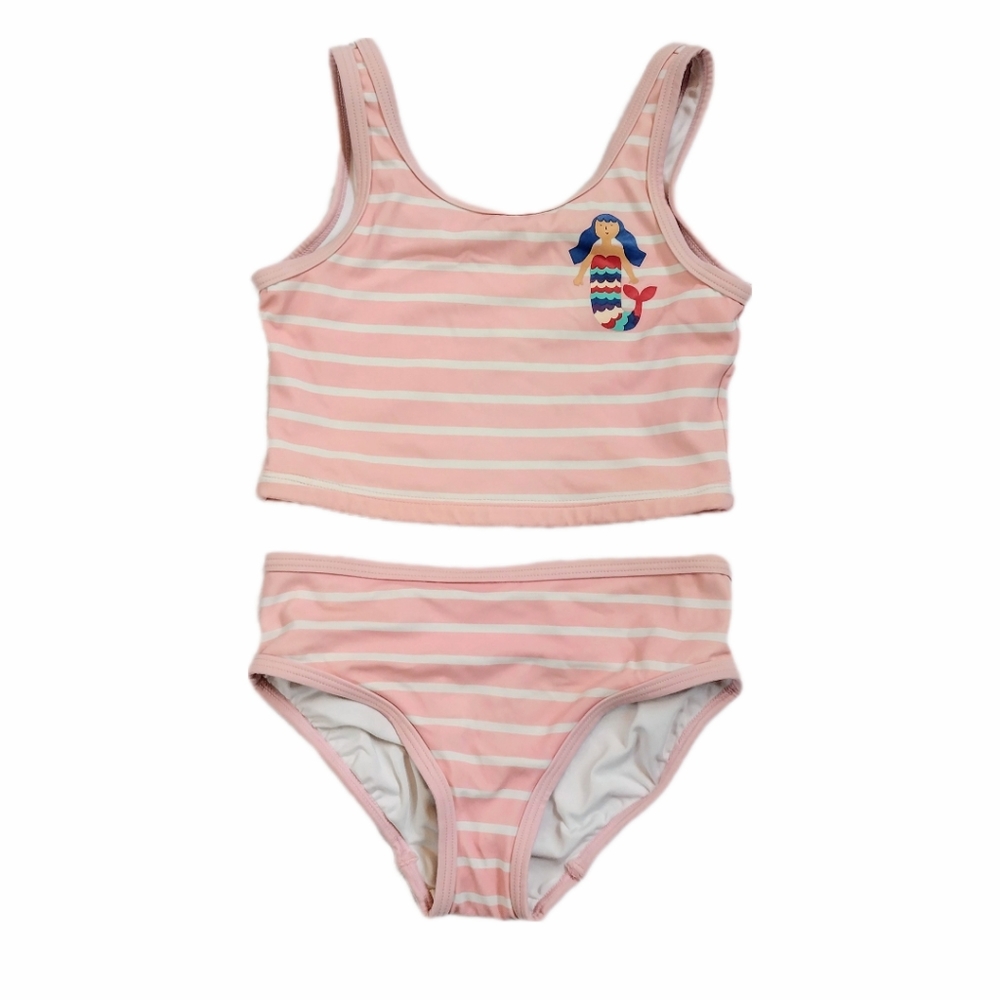 💥SALE!💥Hanna Andersson Girls Striped Mermaid 2-Piece Swimsuit